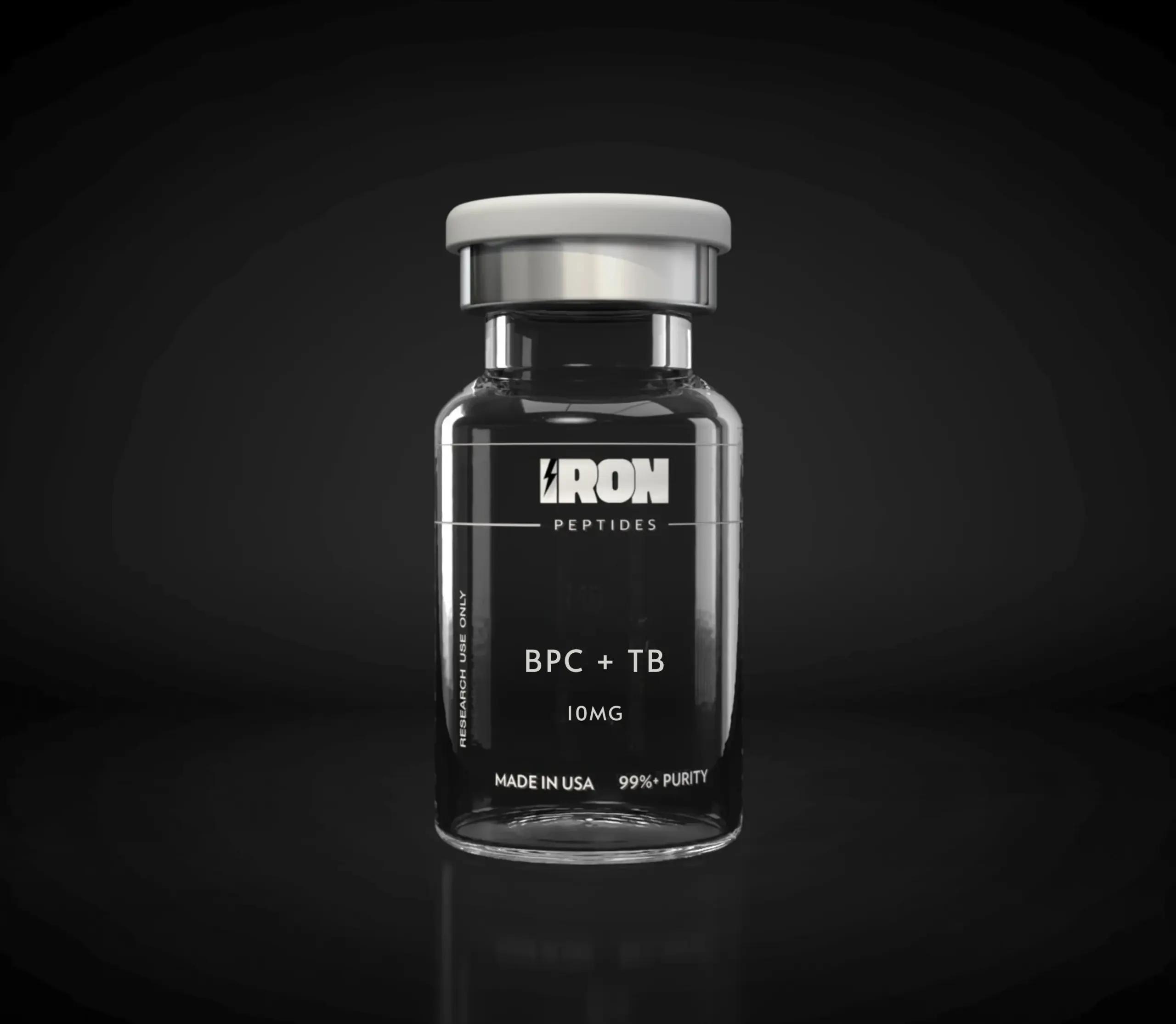 Authentic IRON Peptides vial label