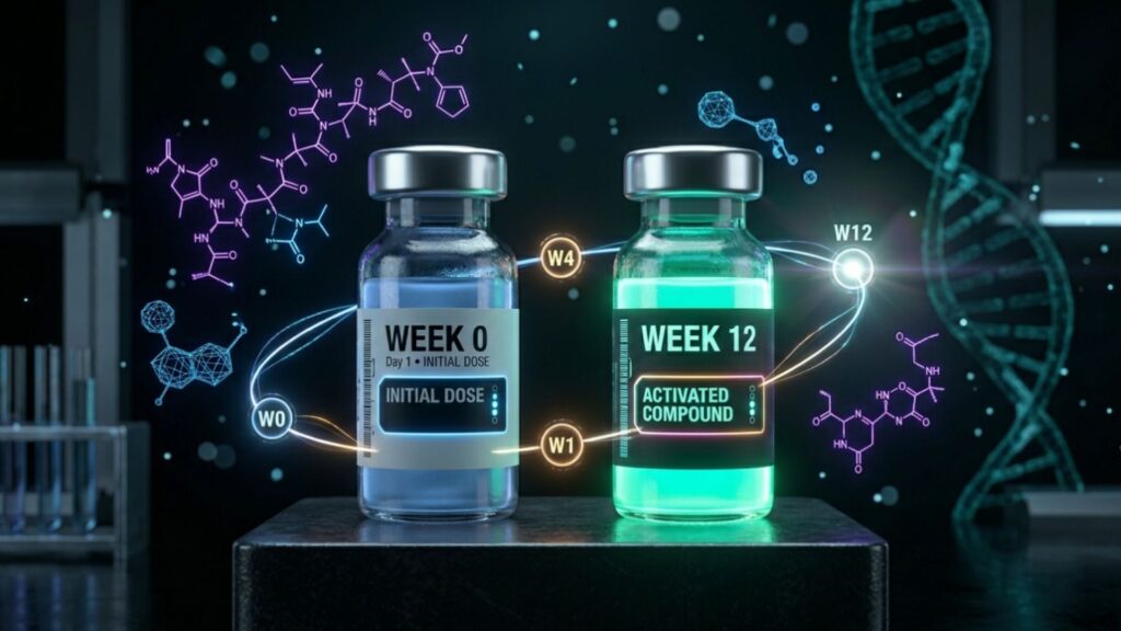 Peptides before and after body transformation