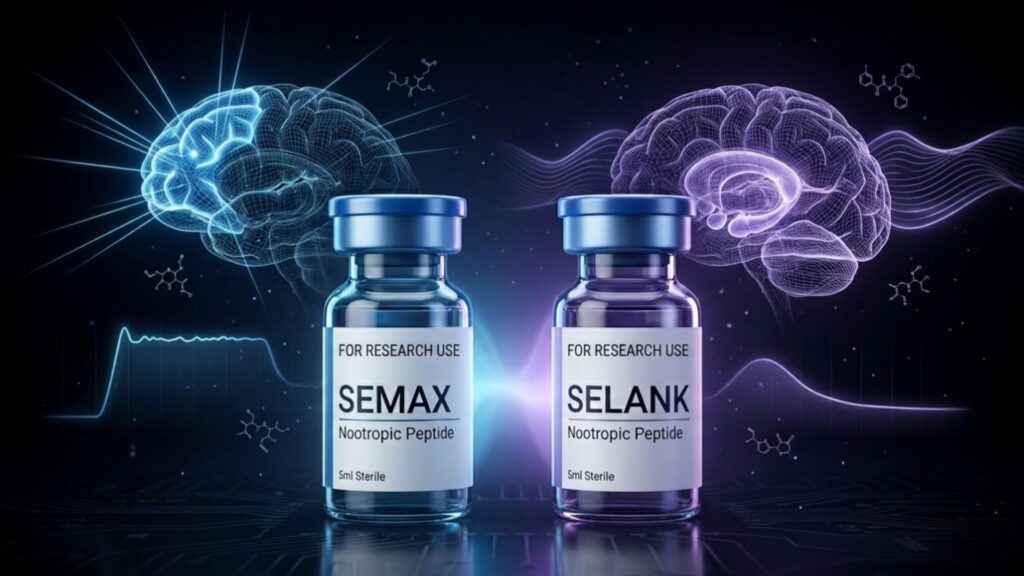 Semax vs Selank nootropic peptides comparison