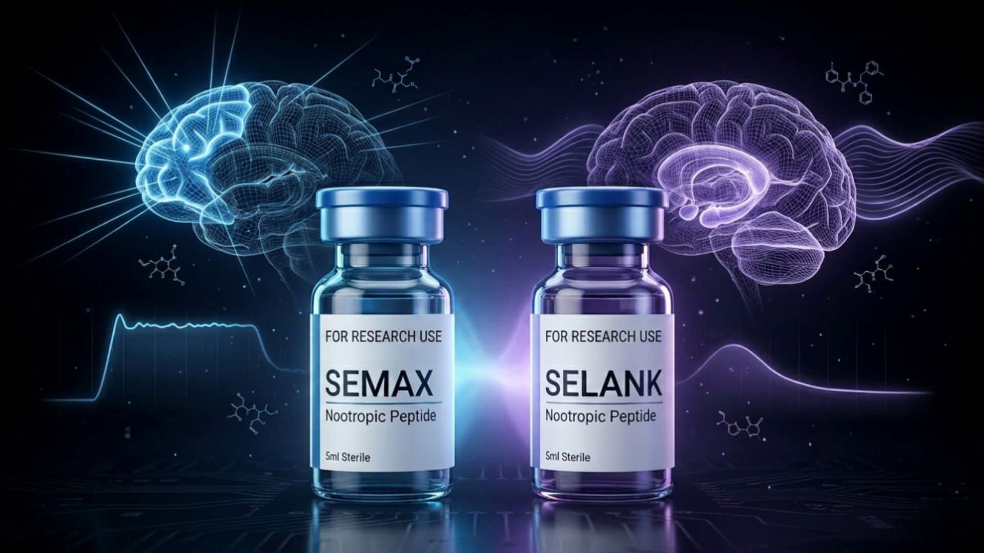 Semax vs Selank nootropic peptides comparison