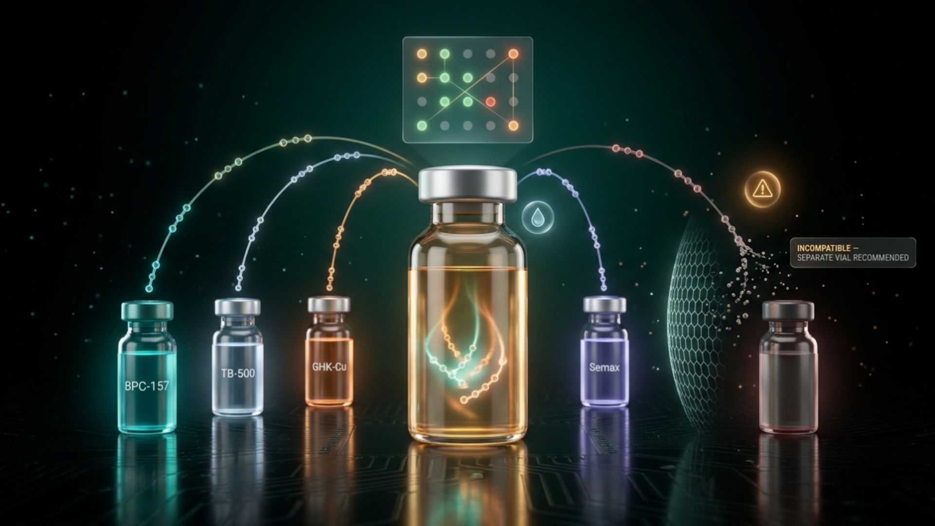 Can you mix peptides in one vial compatibility chart