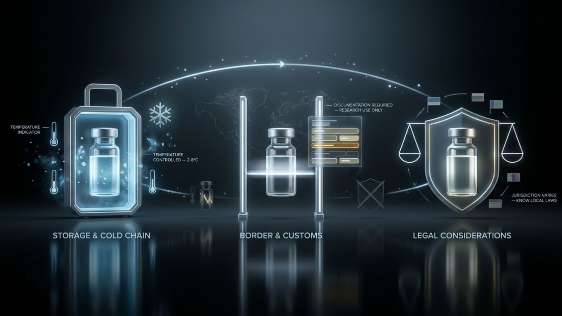 How to travel with peptides using a travel cooler