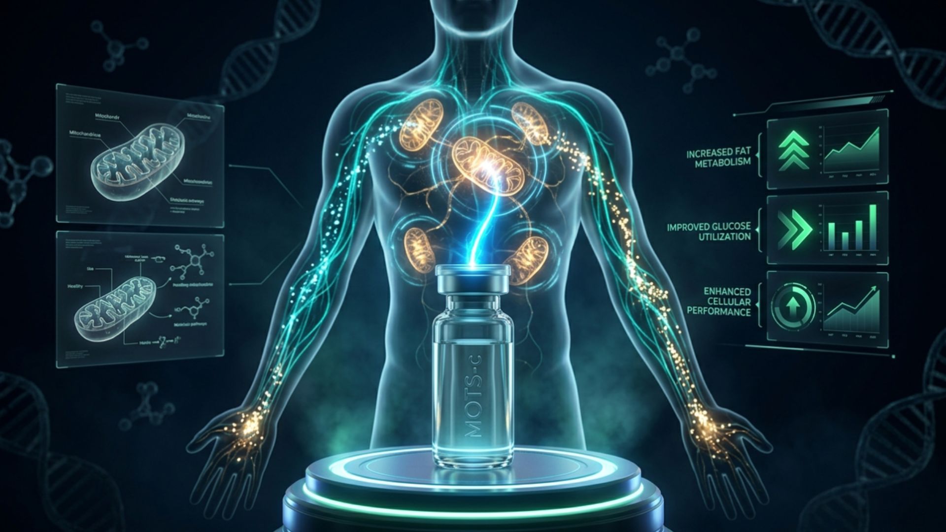 MOTS-c peptide supporting mitochondrial health and metabolism