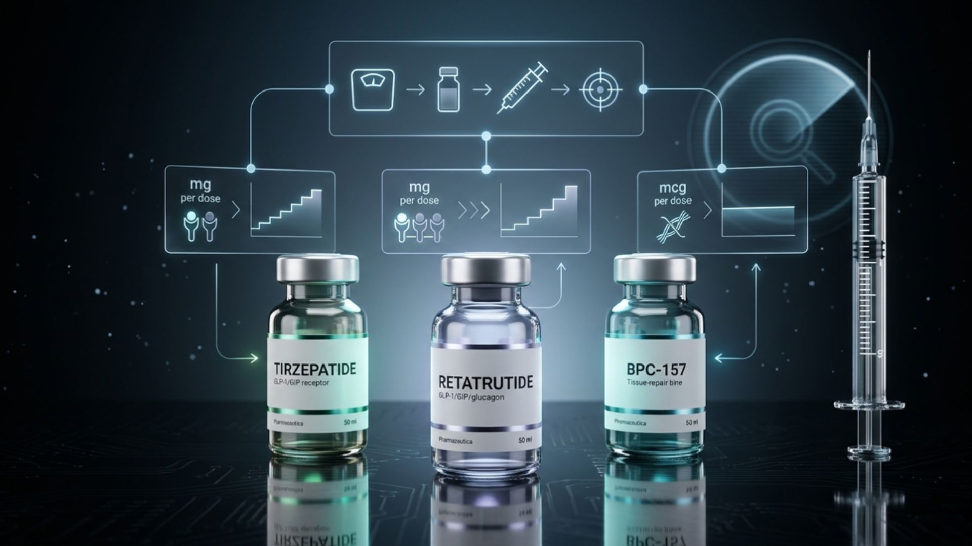 How to calculate peptide dosage using syringe math