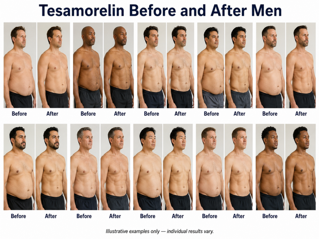 Tesamorelin Before and After Men